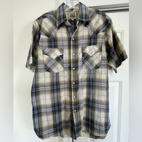 Men’s Ely Cattleman pearl snap button down - Picture 1 of 6